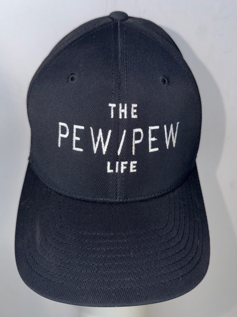 The Pew Pew Life Black Embroidered Baseball Cap